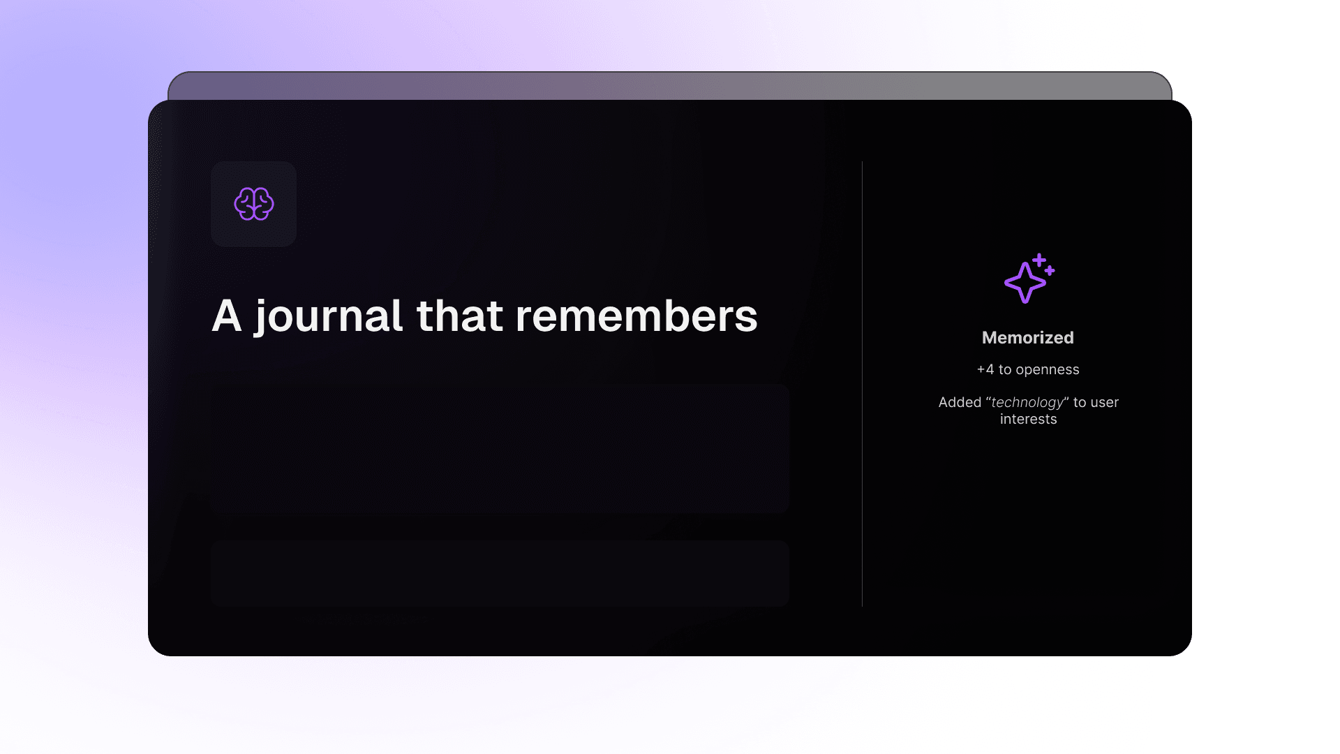 Memory feature illustration